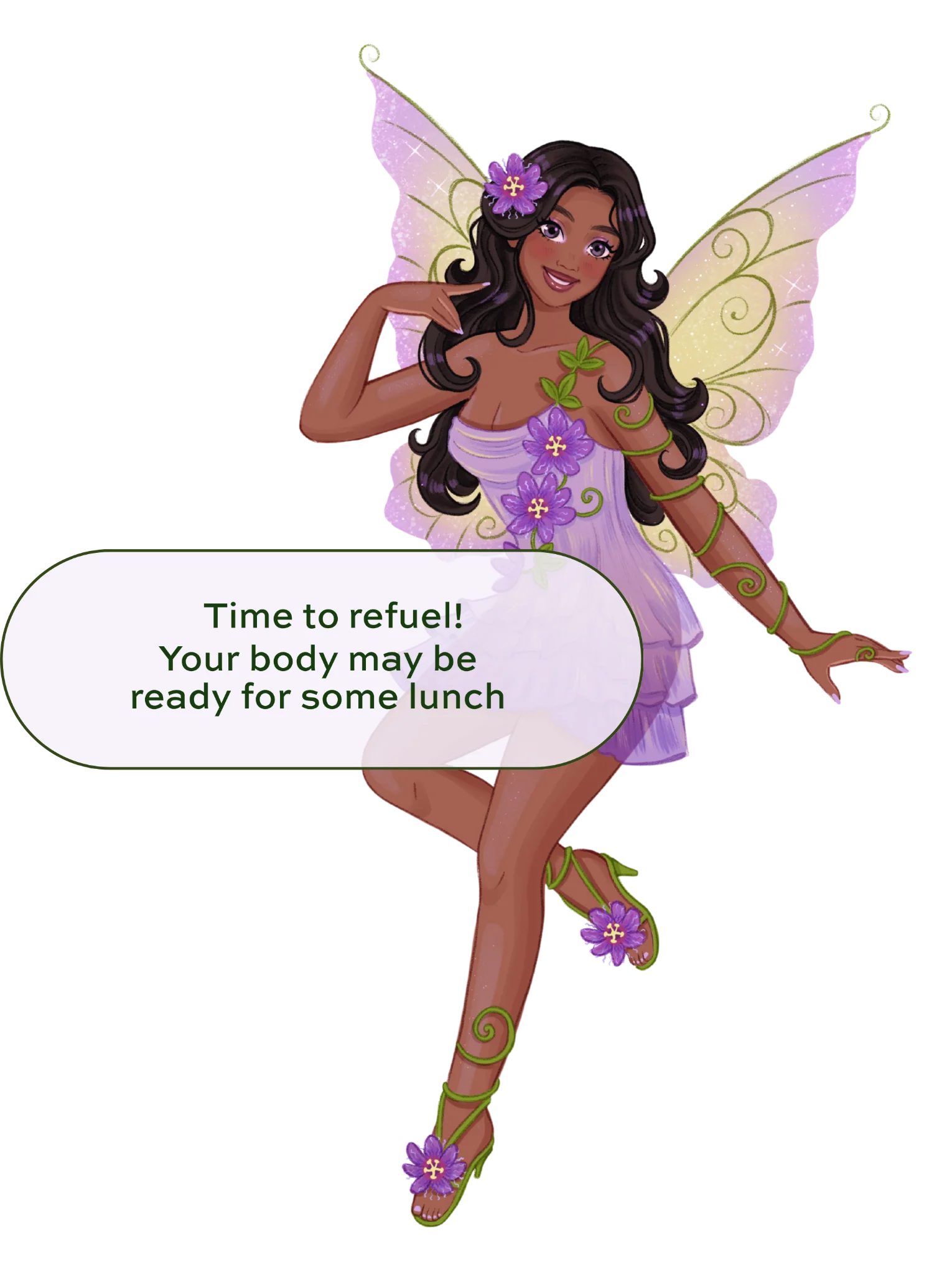 Flutter fairy — gentle nudge from Fleurair